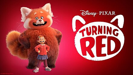 Turning Red - Opinion on the New Animated Movie The cover of the film "Turning red" by Disney Pixar.