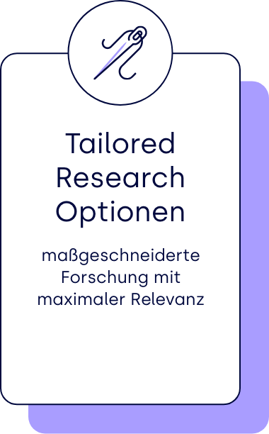 We are Family Research Angebot "Tailored Research Optionen"