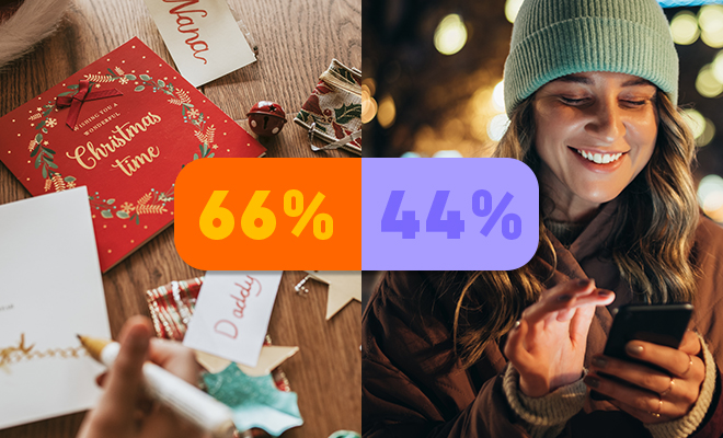 Gen Z zieht handgeschriebene Weihnachtskarten WhatsApp Nachrichten vor