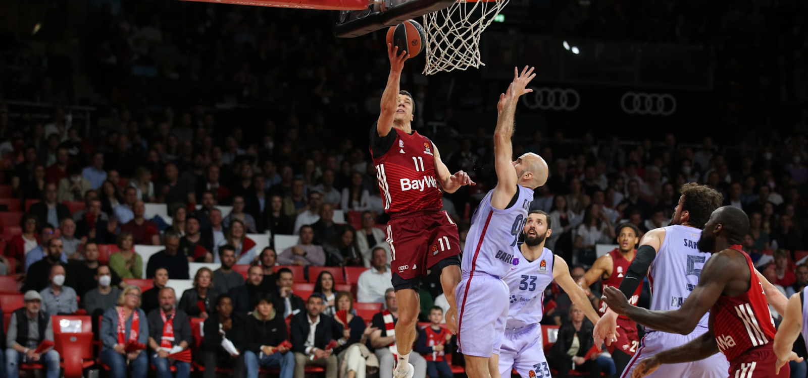 Kundenevent bei einen Basketballspiel des FCBB