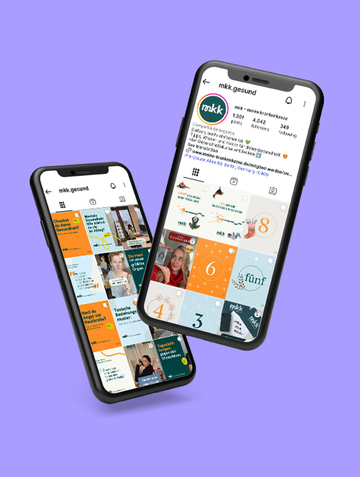 Mockup Smartphone mit Instagram Profil