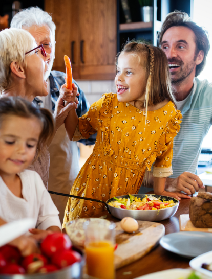 Familie beim Essen