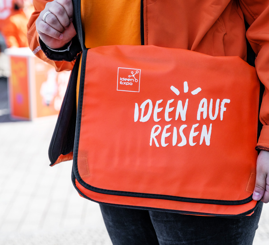 Give-away zur Roadshow IdeenExpo