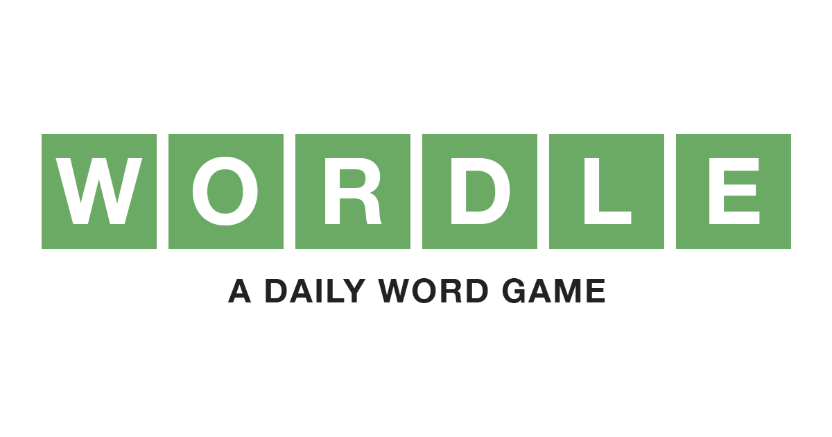 The logo of "Wordle" can be seen with the writing "A daily word game" underneath.
